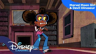 Dino og Lunella har byttet kropp | MARVEL Moon Girl and Devil Dinosaur | Disney Channel Norge