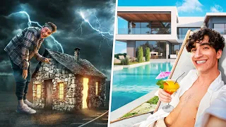 24 Stunden Tiny Haus vs. Luxus Villa Airbnb!