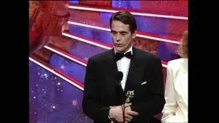 Jeremy Irons Wins Best Actor Motion Picture Drama - Golden Globes 1991