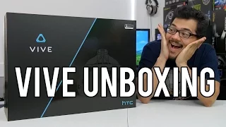 HTC Vive Unboxing!! IT'S FINALLY HERE!!