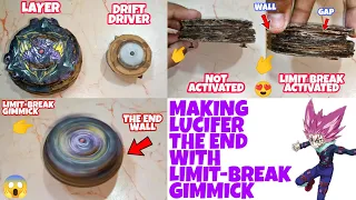 🤯Making Lucifer The End with Limit-break system with cardboard | Cardboard Limit-break beyblade😍