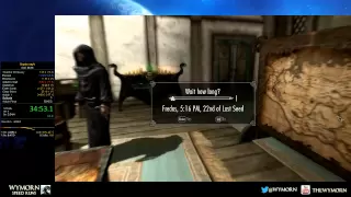 Skyrim Speedrun 52:34 / 50:36