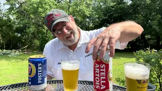 Fosters Lager 5.0% Abv compared to Stella Artois Lager 5.0% Abv # The Beer Review Guy