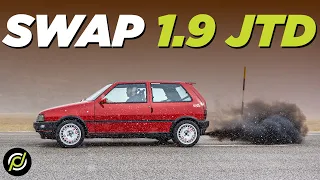 BASTANO 355 CV PER SGOMMARE? Uno Turbo Diesel SWAP 1.9 DA PAZZI