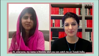 Using your voice to help others with Malala Yousafzai and Twinkle Khanna