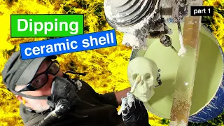 Lost-wax casting: How to dip a ceramic shell, Part 1