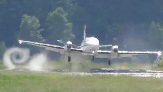 Extreme Hard Landing - Cessna 441 Conquest II