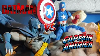 BATMAN vs CAPTAIN AMERICA STOP MOTION FIGHT PART 1 #batman #stopmotion #captainamerica