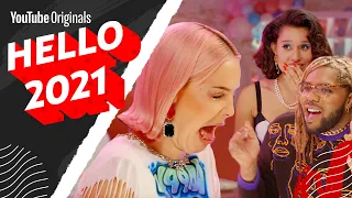 Hello 2021 UK | Tasting the worst flavored jelly beans with Anne-Marie, MNEK & Raye