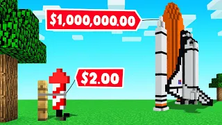 Build THE BEST ROCKET SHIP Challenge In MINECRAFT!