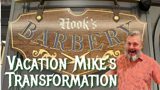 Vacation Mike's Hook's Barbery Transformation | TRUE DISNEY MAGIC! | Disney Wish | Villains and Vice