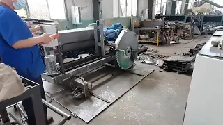 sawing machine for hollow core slabs