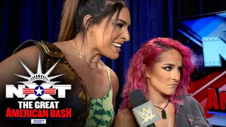 Gonzalez & Kai deliver a warning to Shotzi Blackheart: NXT Great American Bash, July 6, 2021