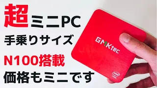 超ミニPC わずか214g 手乗りサイズ!! 話題のCPU Intel N100搭載 小さいわりにはインターフェイスも充実 PD充電器でも利用可 消費電力少なめ GMKtec NucBox G2