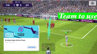 Efootball Online Finals| Using JUVENTUS PES 2021 Mobile
