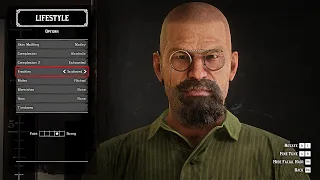 Red Dead Online - How To Create Bryan Cranston as Walter White/Heisenberg from Breaking Bad