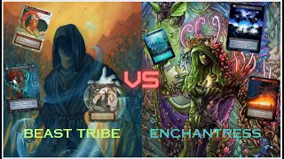 Sorcery TCG Gameplay: Beast Tribe vs Enchantress Control