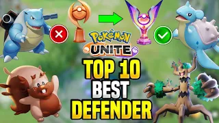 Top 10 Best Defender in 2024 for Solo Ranking! Reach Master Rank Easily | Pokemon unite guide