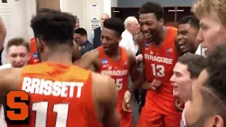 Syracuse Goes Crazy In Locker Room After Advancing To Sweet 16