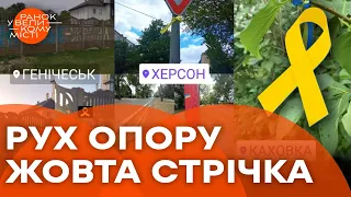 🎗Як ДІЄ ПАРТИЗАНСЬКИЙ РУХ Жовта стрічка на тимчасово ОКУПОВАНИХ територіях України