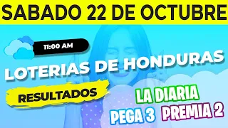 Sorteo 11AM Loto Honduras, La Diaria, Pega 3, Premia 2, Sábado 22 de Octubre del 2022 | Ganador 😱🤑💰💵