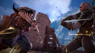 Soulcalibur VI - Heishiro Mitsurugi vs. Geralt of Rivia Cutscene (Libra of Soul)