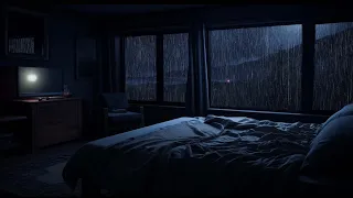 Goodbye Insomnia with Heavy Rain at Night | White Noise for Relaxation, Study & Sleep