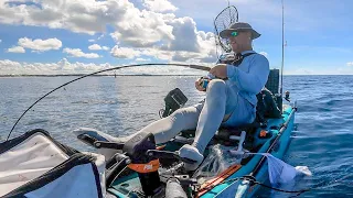 So Many GIANT FISH on this Reef - Destin Offshore Kayak Fishing