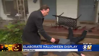 cops called on dallas man for Halloween decorations