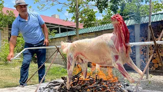 15 KG WHOLE SHEEP ROASTİNG IN 4 HOURS! INCREDIBLY DELICIOUS RECIPE COOKING IN THE VILLAGE