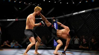 BRUCE LEE VS TAKANORI GOMI | UFC 2 BRUTAL FIGHT | UFC 2 K1 RULES | UFC 2 2020 | EA SPORTS UFC 2