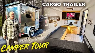 5x8 Cargo Trailer DIY Camper Conversion Build ( Tiny House )