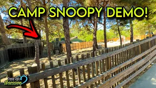 Demolition Continues in Camp Snoopy at Knott’s Berry Farm!