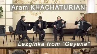 Aram Khachaturian: Lezginka from Gayane * Хачатурян: Лезгинка из Гаянэ AKKO Quartet ACCORDION Баян