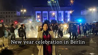 New year celebration at Brandenburg tor in Berlin | 2023 celebration in Germany