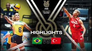 🇧🇷 BRA vs. 🇹🇷 TUR - Highlights | Women's OQT 2023