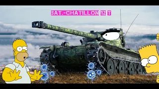 World of Tanks [PS4 PRO] - Bat.-Châtillon 12 t | Когда союзники заболели коронавирусом