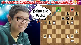 EL PRODIGIO ARGENTINO VUELVE A HACER HISTORIA SUPERANDO A CARLSEN Y A NAKAMURA😱🏆💥! | (Titled Cup)