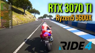 RIDE 4 Max Settings | RTX 3070 TI + Ryzen5 5600X | 1080p vs 1440p vs 2160p