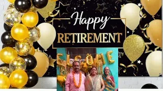 ||RETIREMENT DAY CELEBRATION 🥳❤️ कुछ इस तरह होता है रिटायरमेंट||New vlog||Daily Vlog||#viralvideo