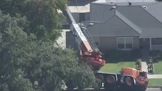 At Least 1 Person Injured After Crane Falls In Long Beach Neighborhood