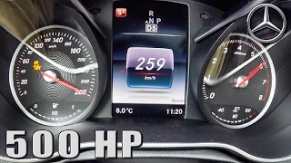 Mercedes C400 500 HP ACCELERATION & TOP SPEED 0-260 km/h GAD Motors by AutoTopNL