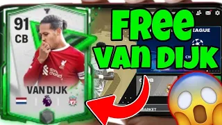 How To Get Van Dijk For FREE In Fc Mobile! (New Glitch)