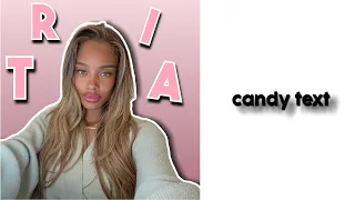 Candy style text [ videostar ]