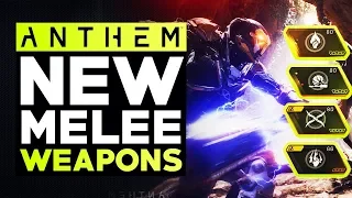 Anthem New Cataclysm Loot - All New Unique Legendary Melee Weapons & Effects (Anthem PTS)