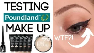 £1 MAKE UP?! Testing POUNDLAND Make Up!! WORST Eyeliner EVER!!