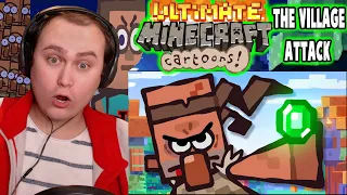 The Village Attack - Ultimate Minecraft Cartoons | Reaction