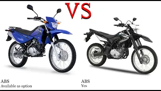 Yamaha XTZ 125 vs Yamaha WR 155 Test specification comparison