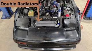 300zx Turbo Build Z31 Double Radiator Setup!