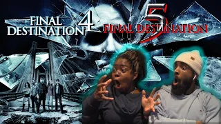 Final Destination 4 & 5 Reaction FIRST TIME WATCHING!!